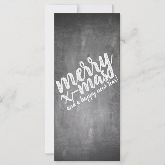 Saludos de Navidad en la pizarra de Chalk (Anverso)