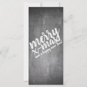 Saludos de Navidad en la pizarra de Chalk