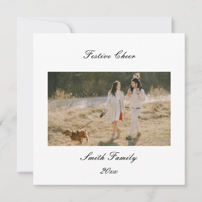 Saludos de Navidad personalizados y personalizados (Anverso)