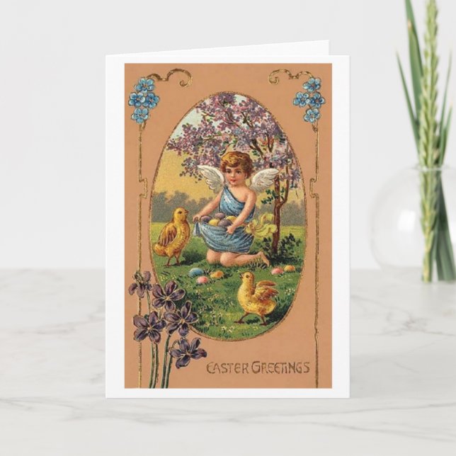 ¡Saludos de Pascua! Tarjeta de felicitación de Pas (Anverso)