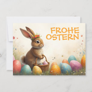 Saludos de primavera del conejo de Pascua