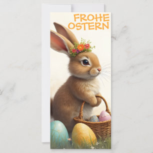 Saludos de primavera del conejo de Pascua