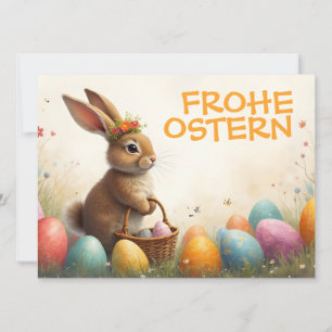 Saludos de primavera del conejo de Pascua
