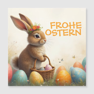 Saludos de primavera del conejo de Pascua
