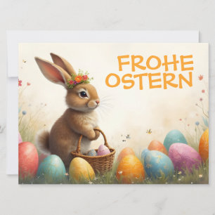 Saludos de primavera del conejo de Pascua