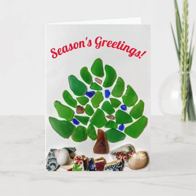 Saludos de temporada al Árbol de Navidad de Vidrio (Anverso)