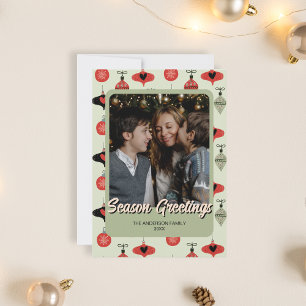 Saludos de temporada de fotos familiares Navidad V