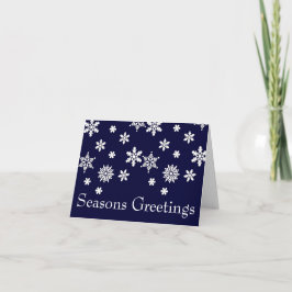 Saludos de Temporada de Navidad Azul de Navidad