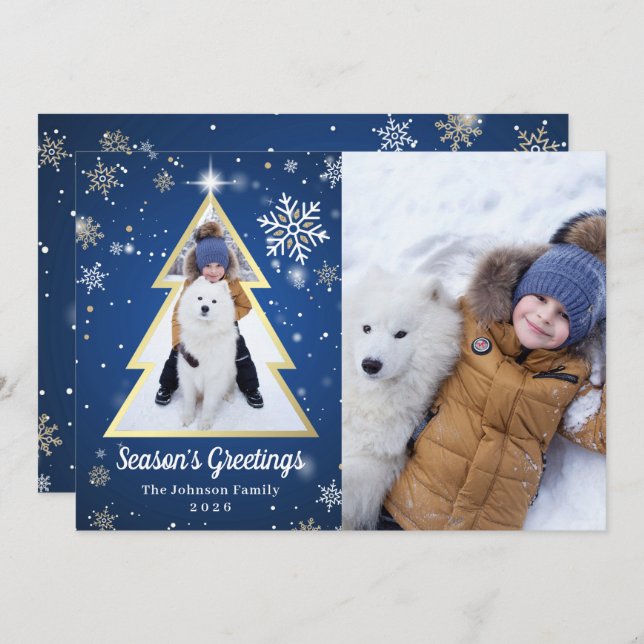 Saludos de temporada en el Árbol de Navidad de inv (Anverso / Reverso)