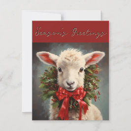 Saludos de temporada Navidades tarjeta de felicita