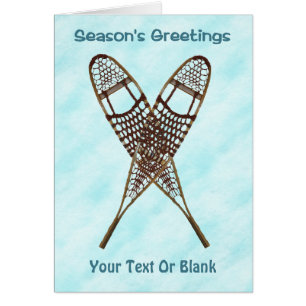 Saludos de temporada - Nieve zapatos en la nieve