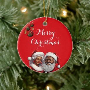 Saludos de temporada - Ornamento afroamericano