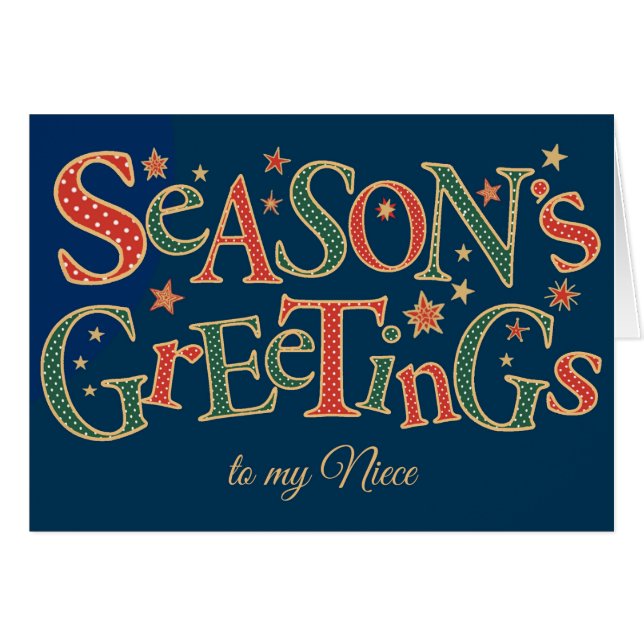 Saludos de temporada para los polacos verdes rojos (Anverso (Horizontal))