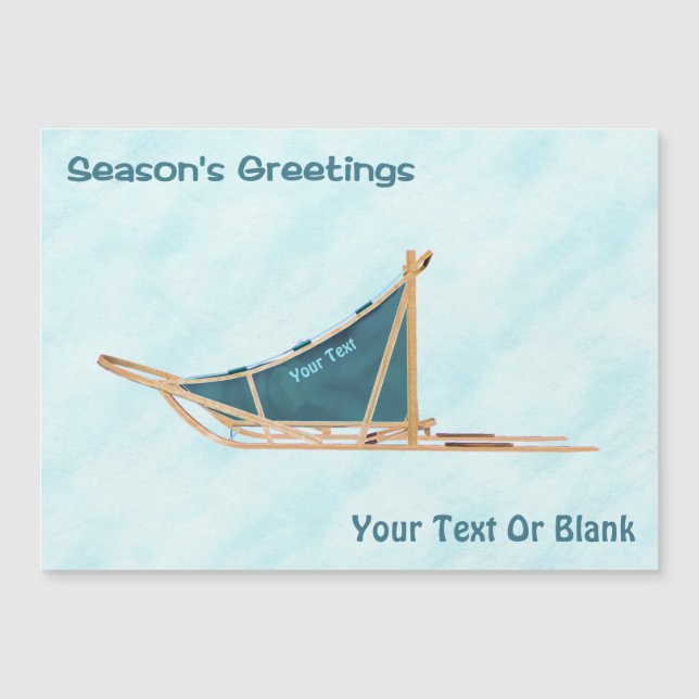 Saludos de temporada - Perro arrojado a la nieve (Anverso)