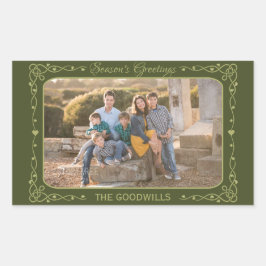 Saludos de temporada Personalizado pegatinas de fo