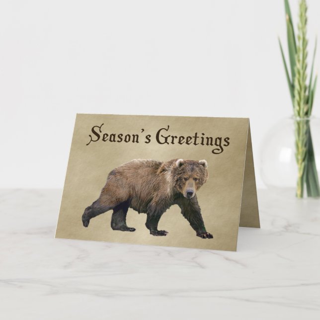 Saludos de temporada - Tarjeta navideña Kodiak Bea (Anverso)
