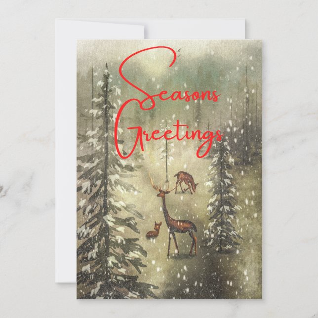 Saludos de temporada y Feliz Navidad (Anverso)