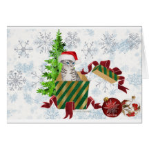 Saludos del gato de los navidades