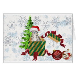 Saludos del gato de los navidades