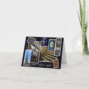 Saludos del navidad de la catedral de Salisbury