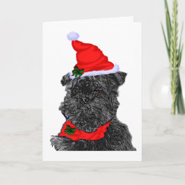 Saludos del navidad del Affenpinscher