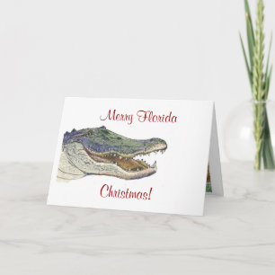 Saludos del navidad del cocodrilo