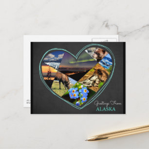 Saludos desde Alaska ♥ Tarjeta postal