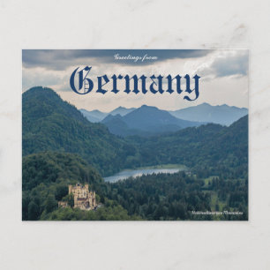 Saludos desde Alemania Hohenschwangau Tarjeta Post
