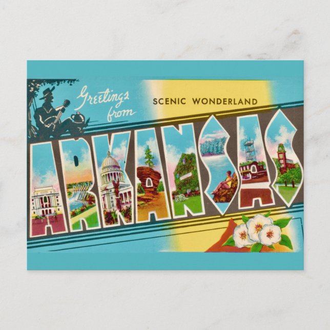 Saludos desde Arkansas Tarjeta postal  (Anverso)