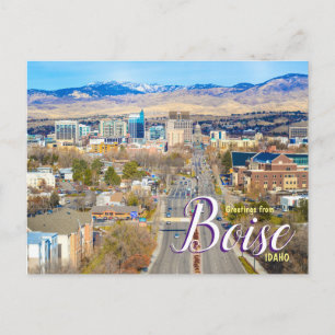 Saludos desde Boise Idaho Tarjeta Postal de Viaje