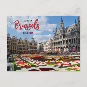Saludos desde Bruselas Tarjeta Postal de Viajes de