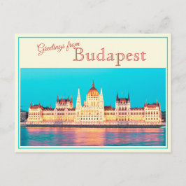 Saludos desde Budapest Tarjeta Postal Antigua