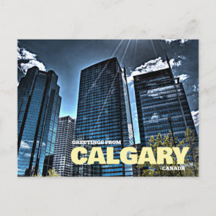 Saludos desde Calgary Canadá Postal