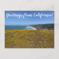 ¡Saludos desde California! Postal