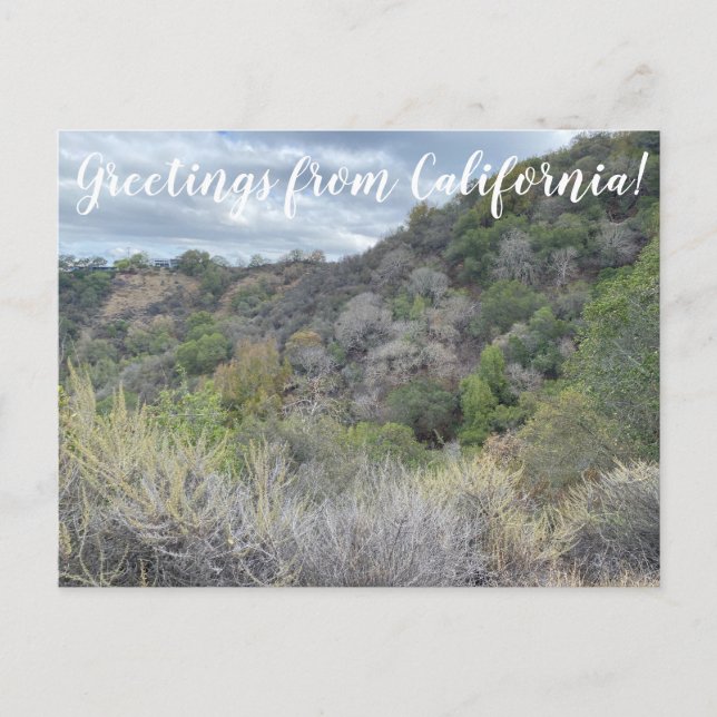 ¡Saludos desde California! Postal (Anverso)