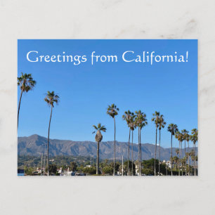 ¡Saludos desde California! Postal