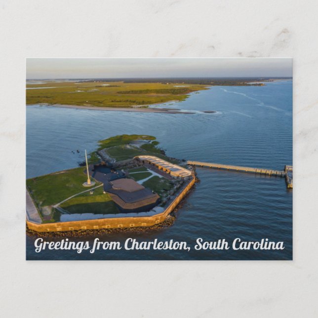 Saludos desde Charleston, postal de Carolina del S (Anverso)