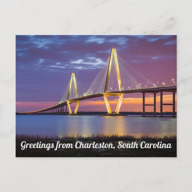 Saludos desde Charleston, postal de Carolina del S (Anverso)