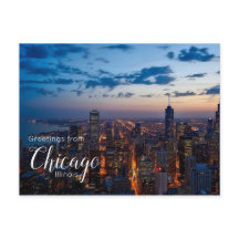 Saludos desde Chicago Illinois Tarjeta Postal