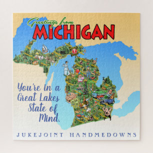 Saludos desde el rompecabezas de Michigan