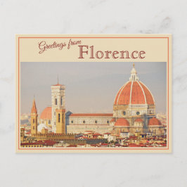 Saludos desde Florencia, Italia Postales Vintage