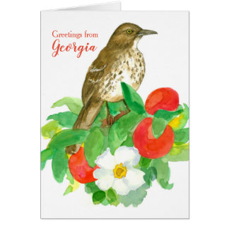 Saludos desde Georgia Brown Thrasher Blank