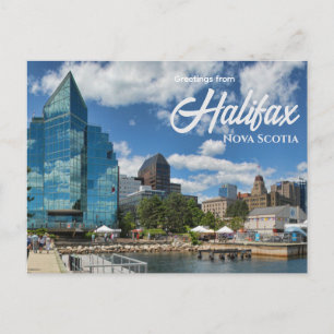 Saludos desde Halifax Nueva Escocia Postal Canadá