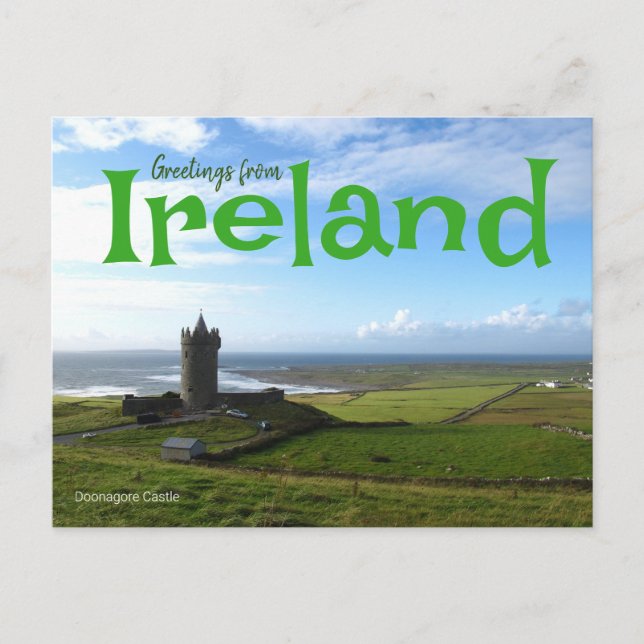 Saludos desde Irlanda Tarjeta postal del castillo  (Anverso)