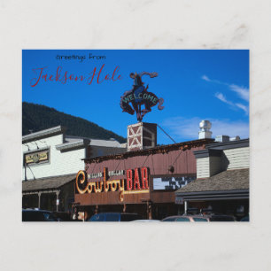 Saludos desde Jackson Hole, WY Tarjeta Postal