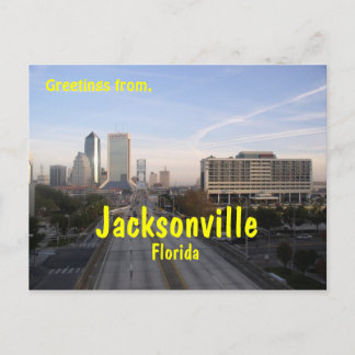 Saludos desde Jacksonville Florida, postal