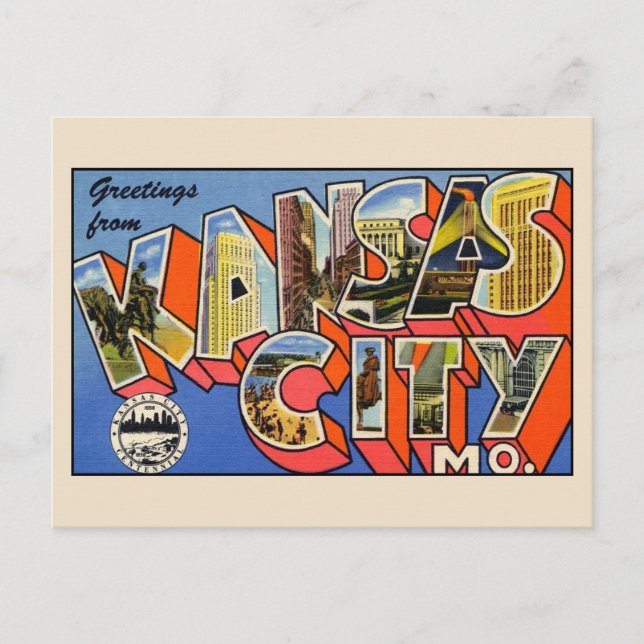 Saludos desde Kansas City Missouri Tarjeta postal (Anverso)