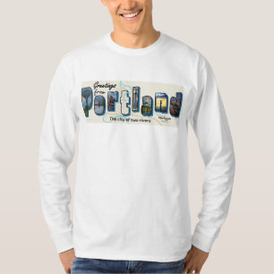Saludos desde la camiseta de Portland Basic Long S