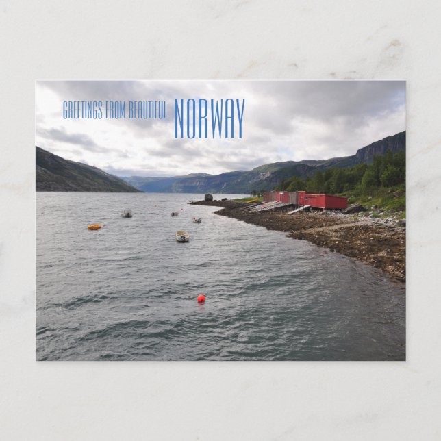 Saludos desde la hermosa tarjeta fotográfica de No (Anverso)