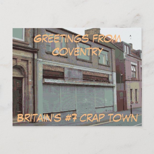 Saludos desde la postal Coventry (Anverso)